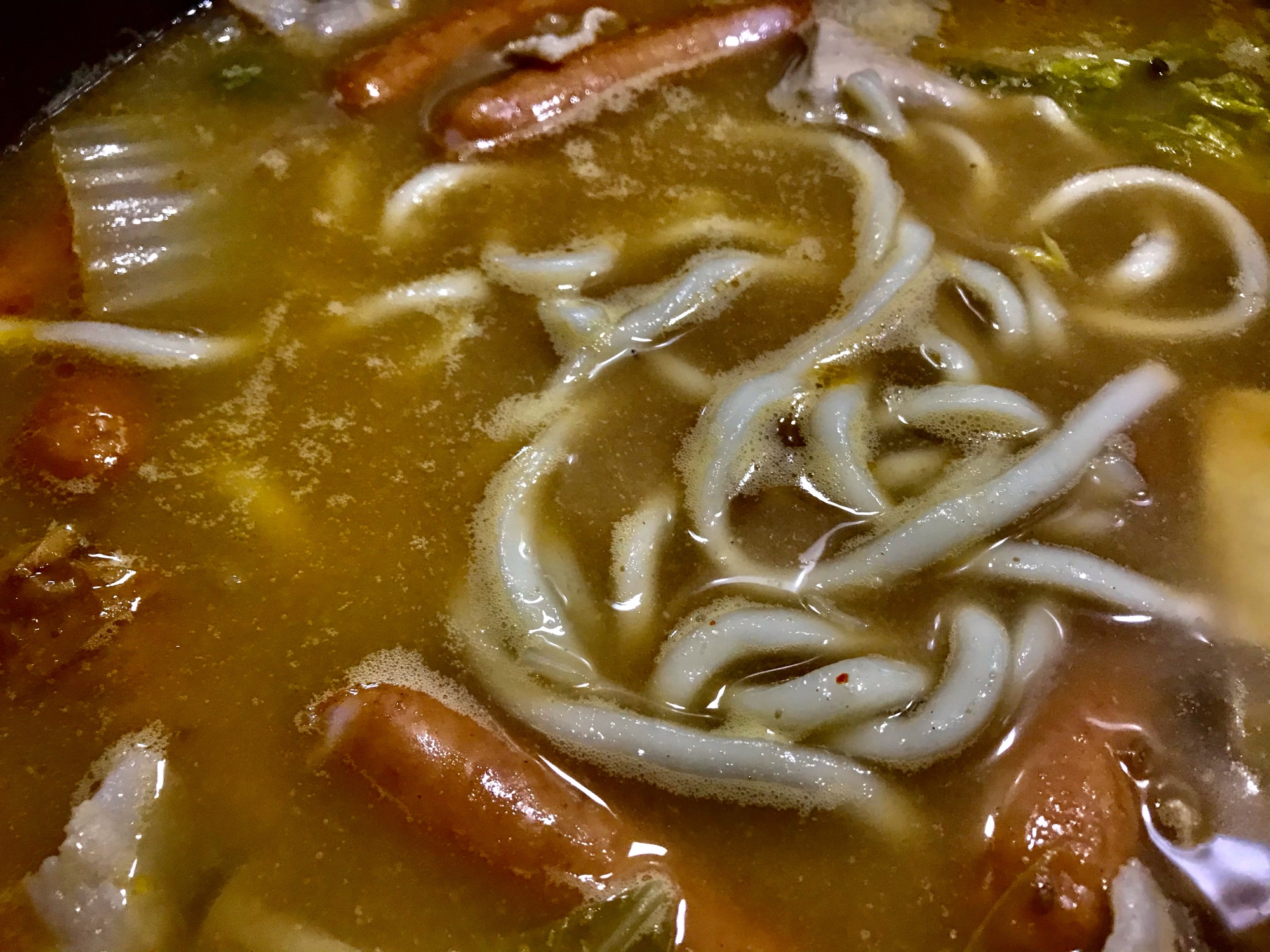 鍋アレンジ！カレー煮込みうどん