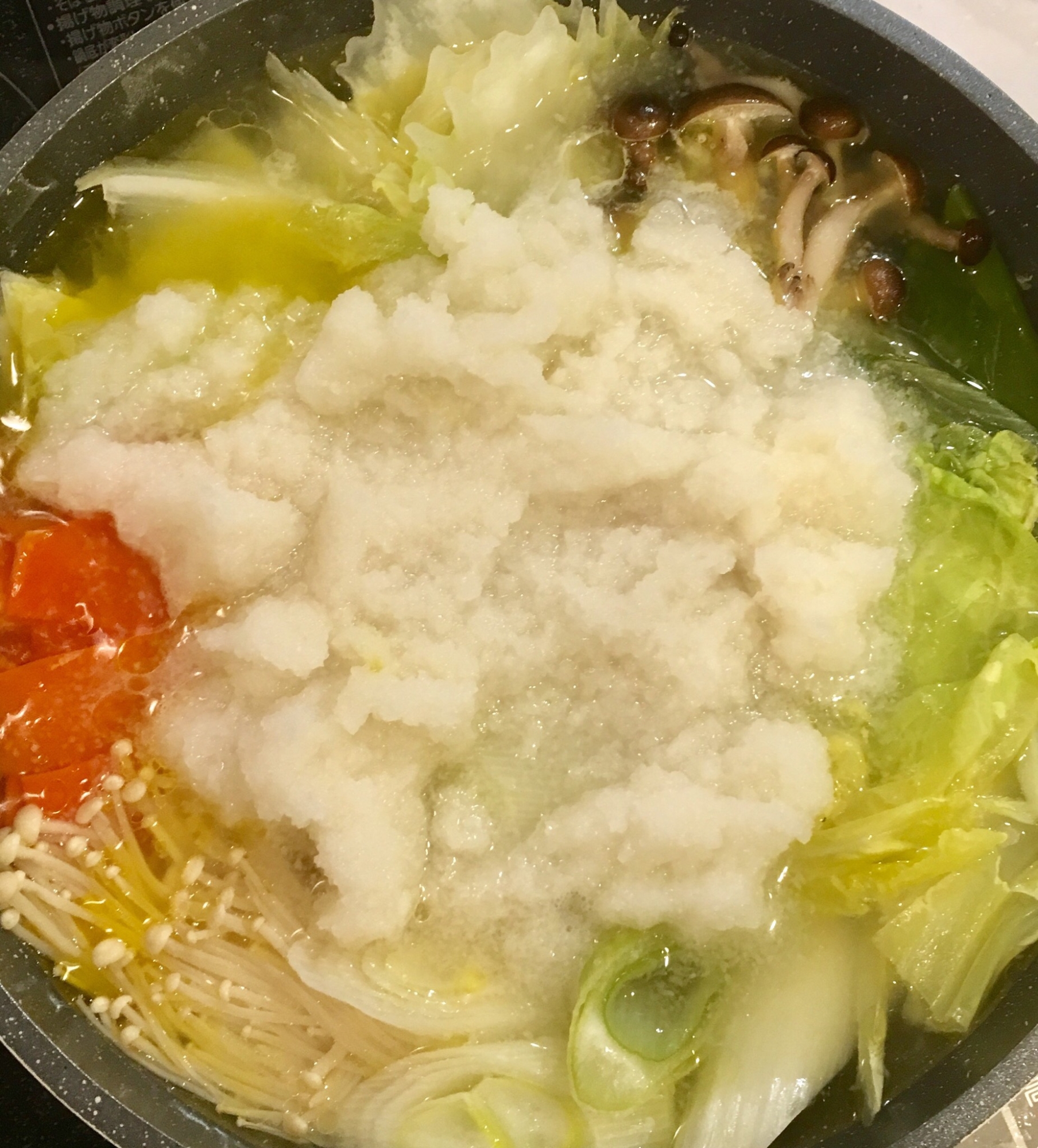 三度美味しい！ほっこり☆生姜たっぷり水炊き雪見鍋♪