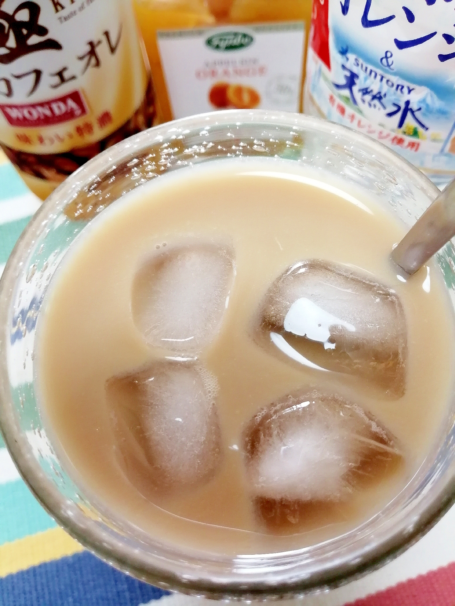 アイス☆オレンジ香るカフェオレ♪