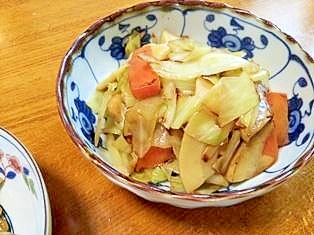 春の野菜炒め　マヨ醤油味