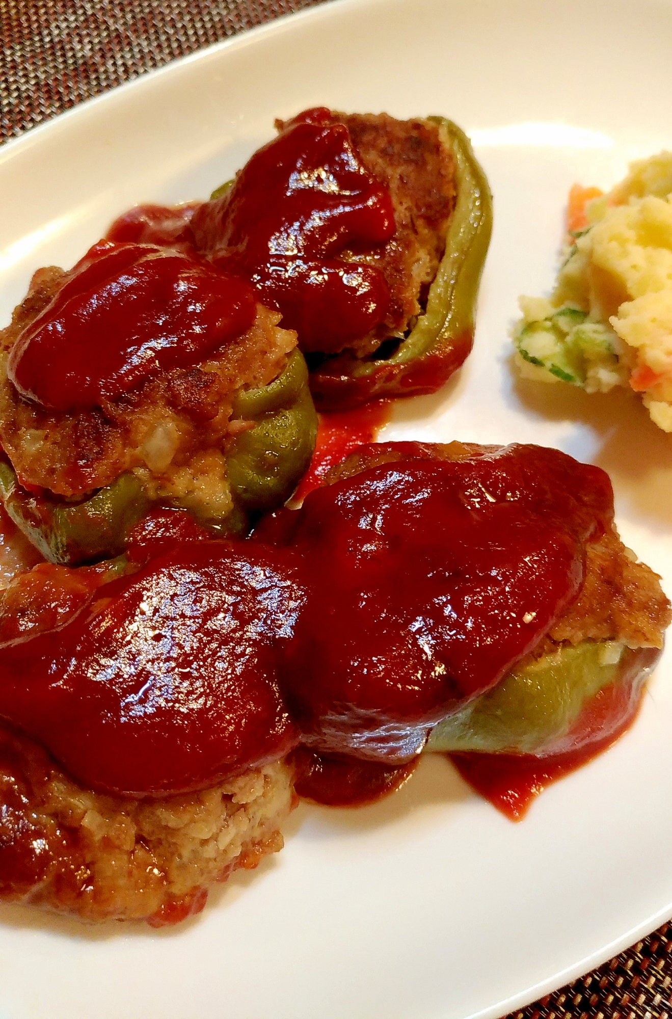 冷凍ピーマンで作る☆ピーマンの肉詰め