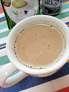 ホッと☆黒ごまと抹茶のきなこカプチーノ♪