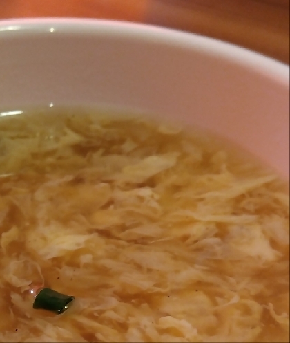 豆腐と卵とベーコンのコンソメスープ