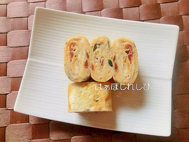 しらすと梅干しの卵焼き✿