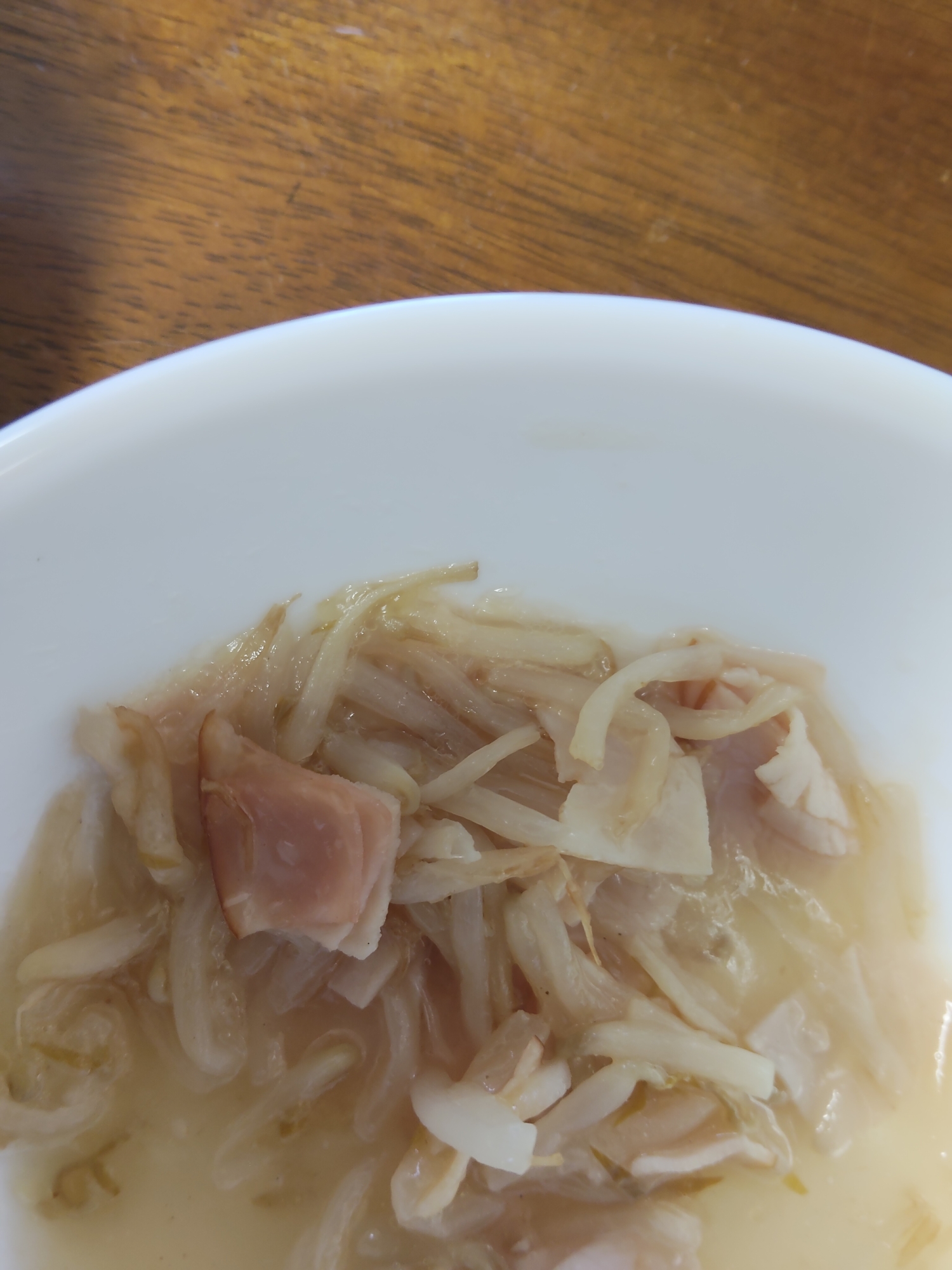 もやしとハムの和風炒め