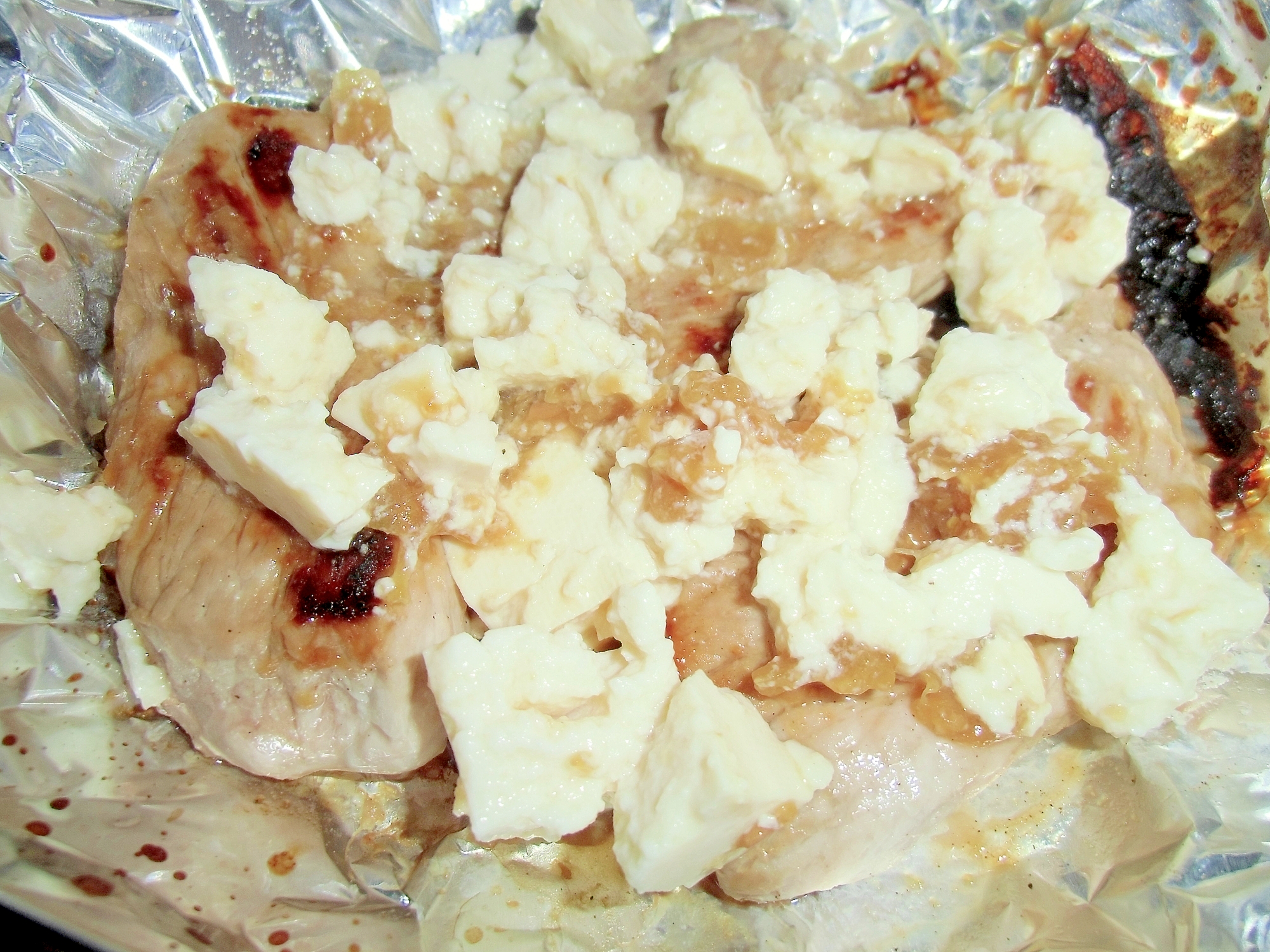豚ロースの生姜ニンニク焼き、豆腐柚子味噌タレ