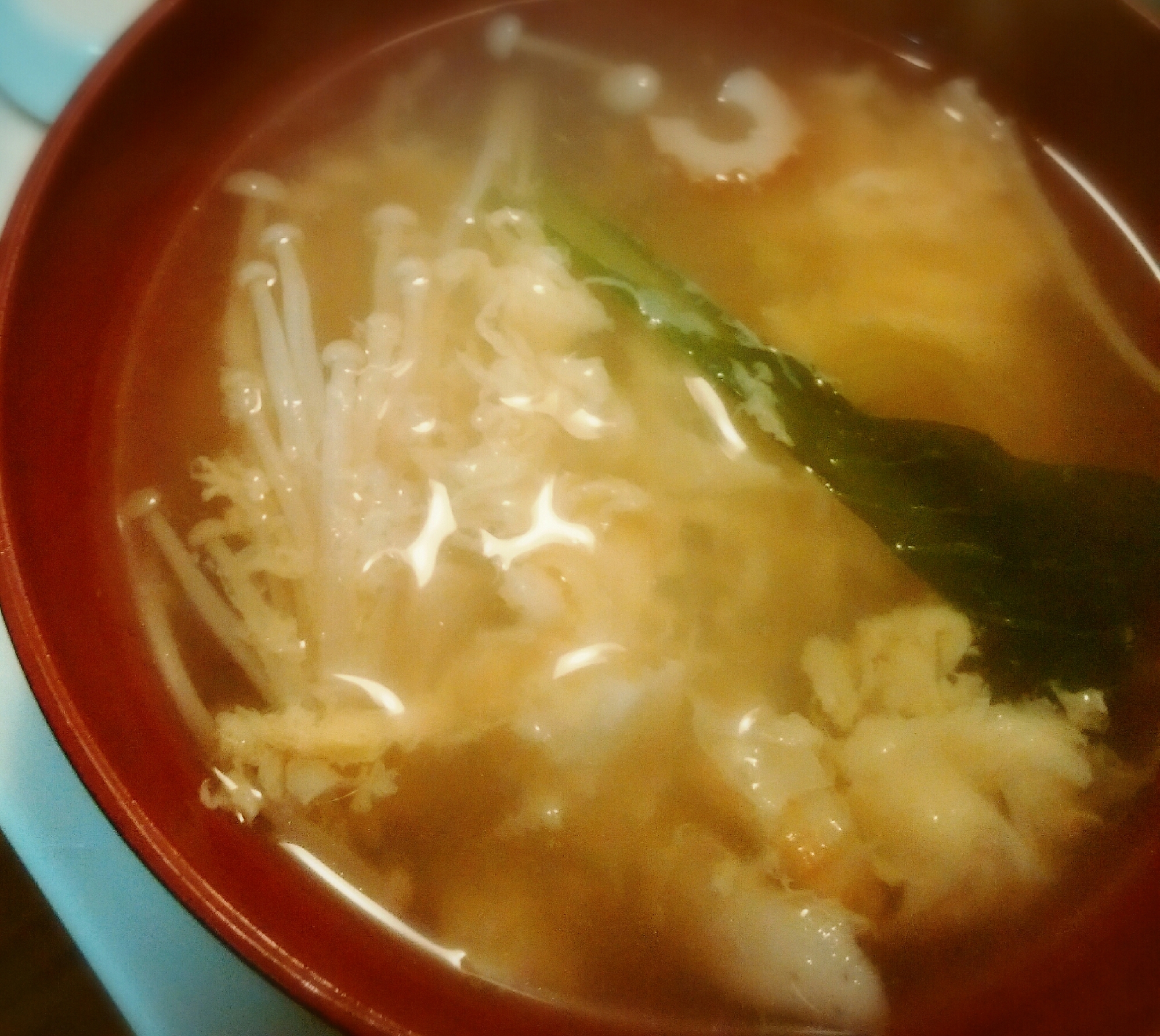 余りもの野菜の中華風スープ