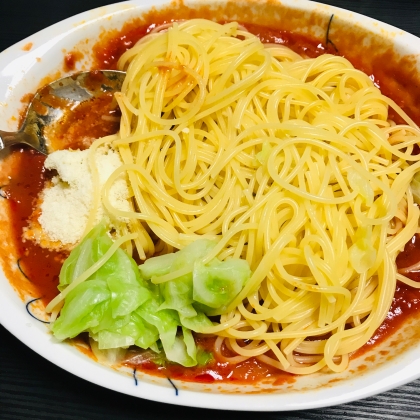 ズッキーニのトマトソースパスタ