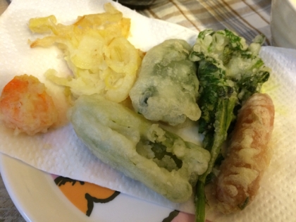 ほんのり味付け　天ぷらの衣♬