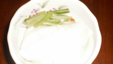 小松菜の茎のどぼ漬け
