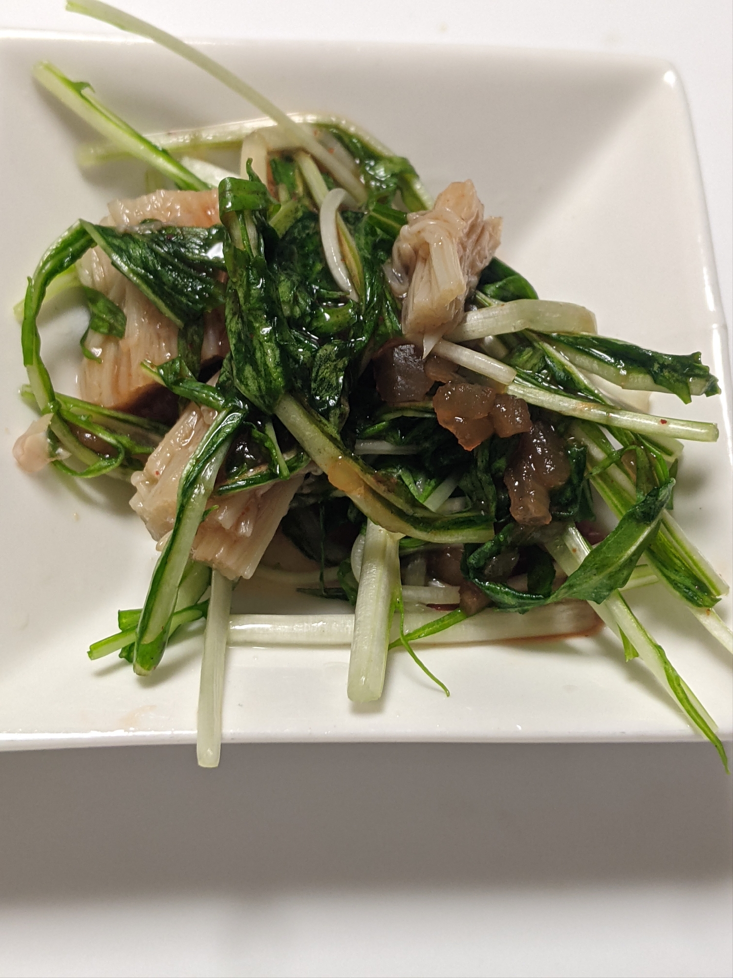 えのきと水菜のポン酢サラダ