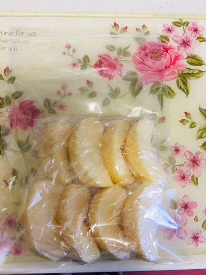 sweetちゃん りんごの冷凍保存
助かります♪ 
レシピありがとうございました♬(*'▽'*)
今日は、仕事休みなのでお料理頑張っています(^o^)
