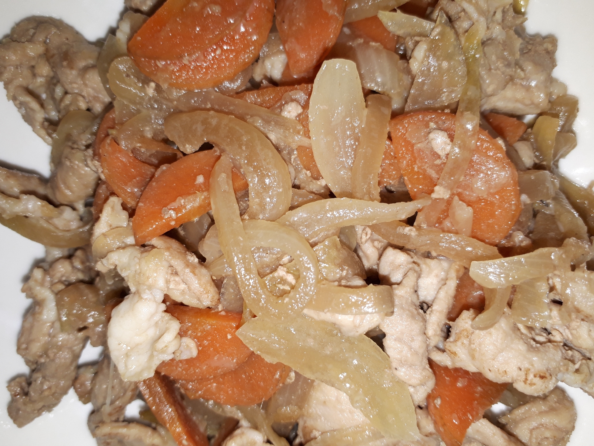 簡単和食　野菜も摂れるヘルシー豚の生姜焼き