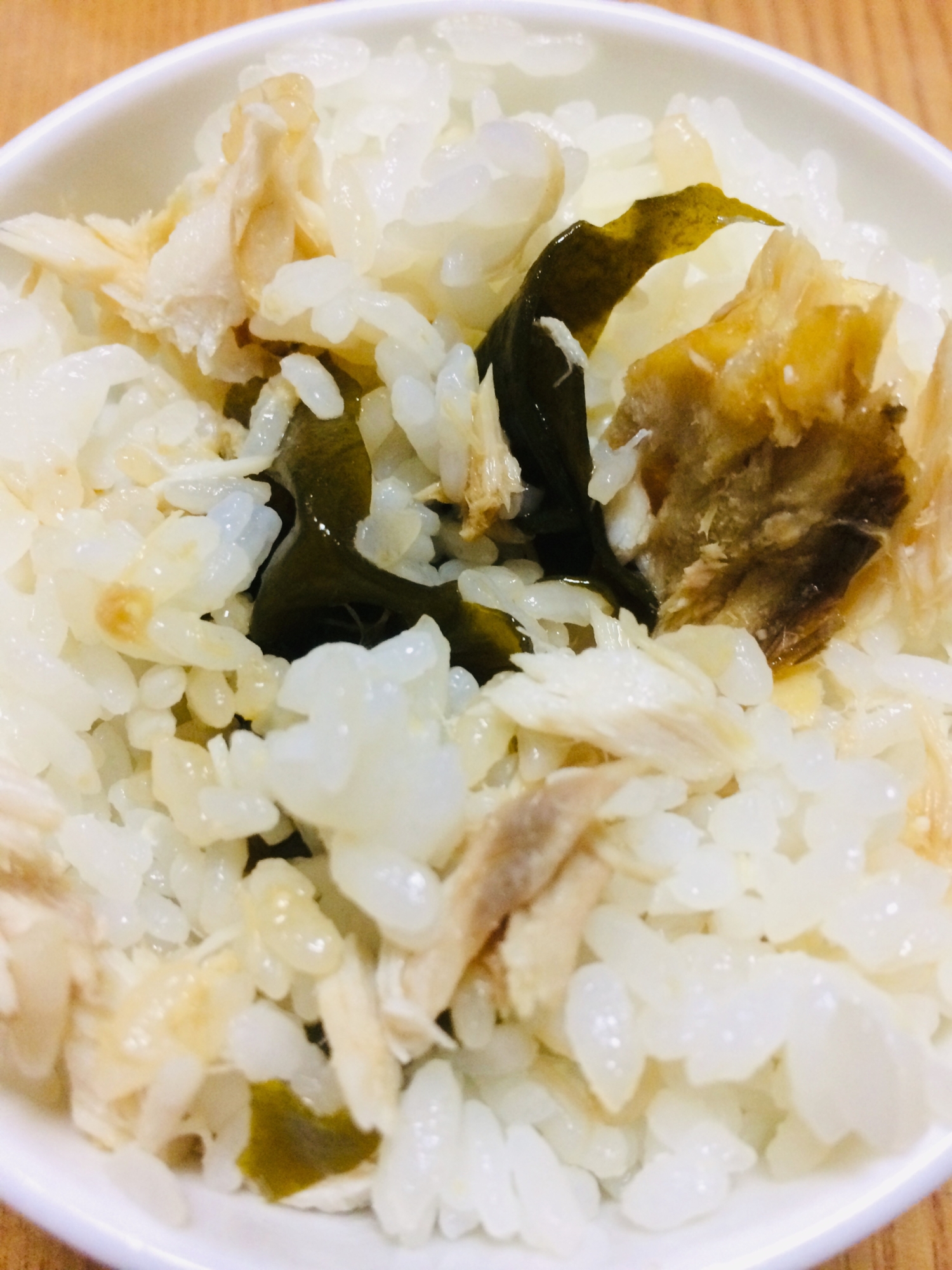 鯖とわかめの混ぜご飯