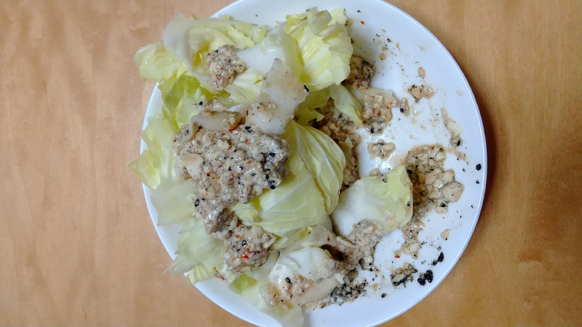 超簡単キャベツ豆腐サラダ