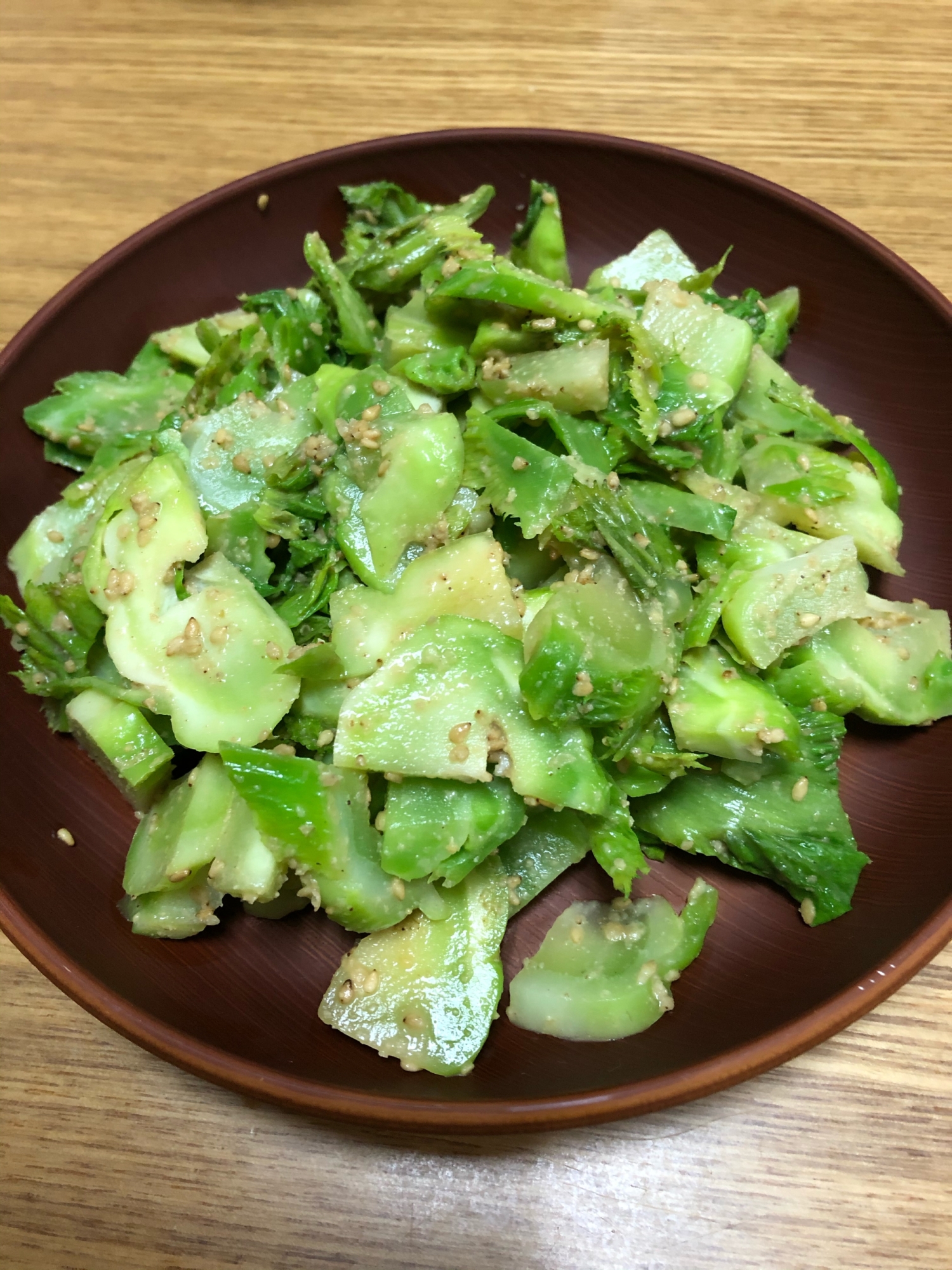 子持ち高菜のおひたし