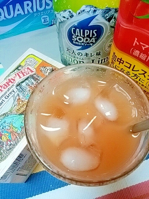 アイス ブラッディアールグレイカルピスソーダ レシピ 作り方 By Nyan260 楽天レシピ