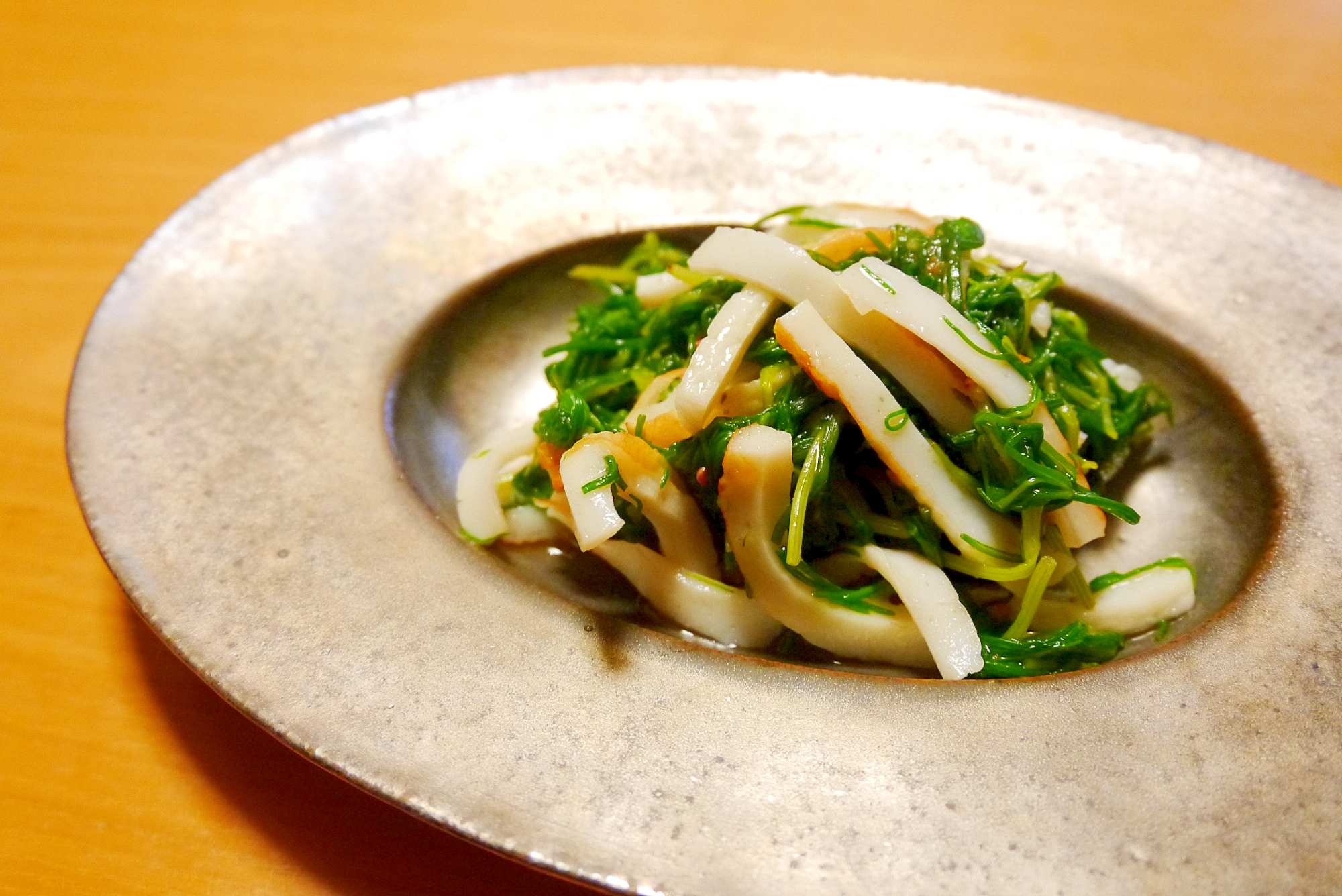 【シャキシャキな食感！】おかひじきと竹輪の和え物