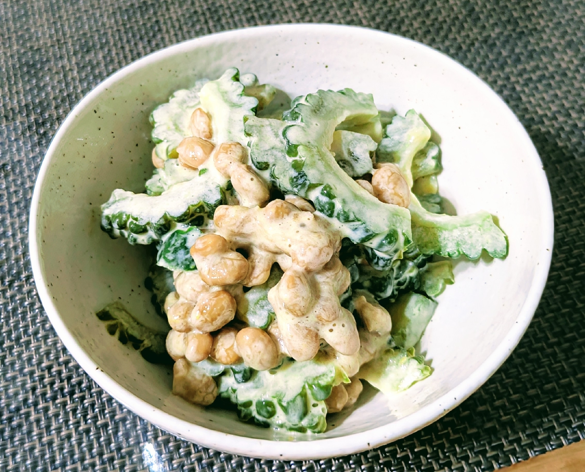 【副菜】納豆とゴーヤの和え物