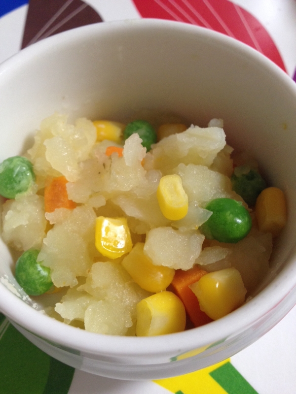 離乳食 ミックスベジタブルのサラダ レシピ 作り方 By かなぶん 楽天レシピ