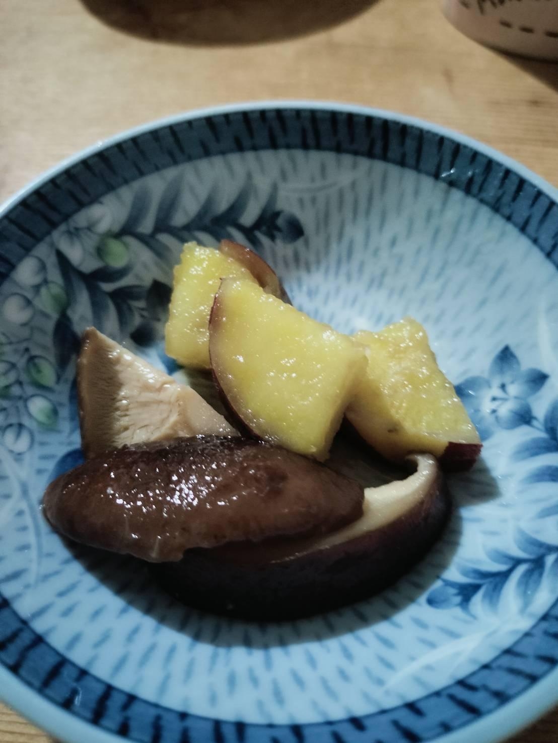 椎茸とさつま芋の煮物♪