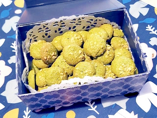 100均でアレンジ!プチサイズの抹茶クッキー♪