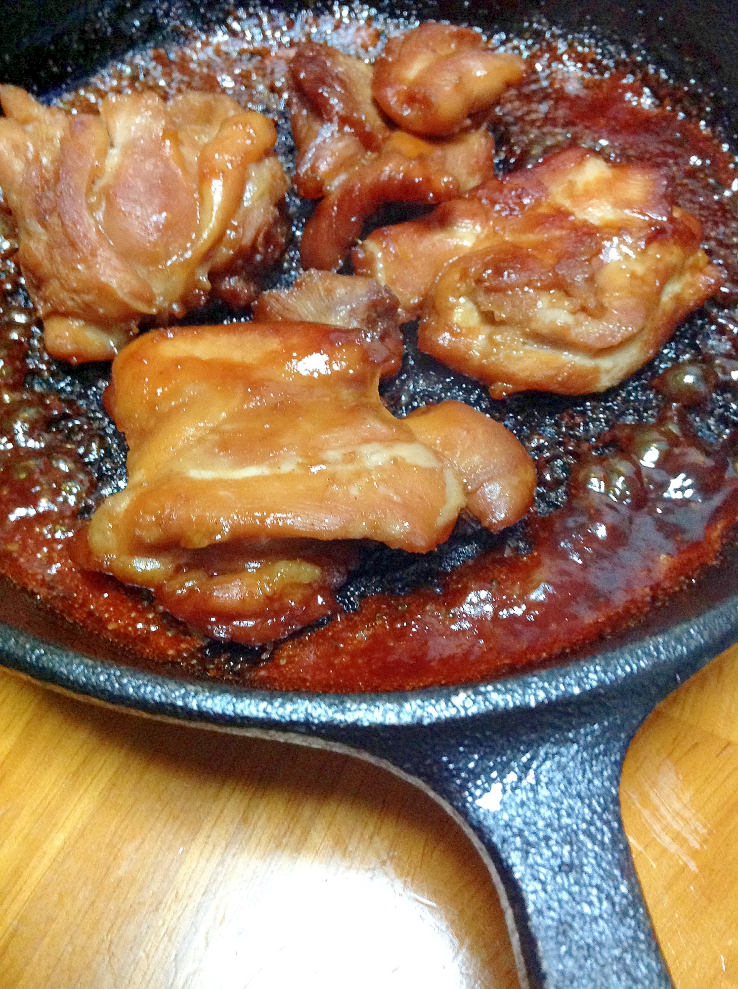 吉田グルメソースでチキンの照り焼き