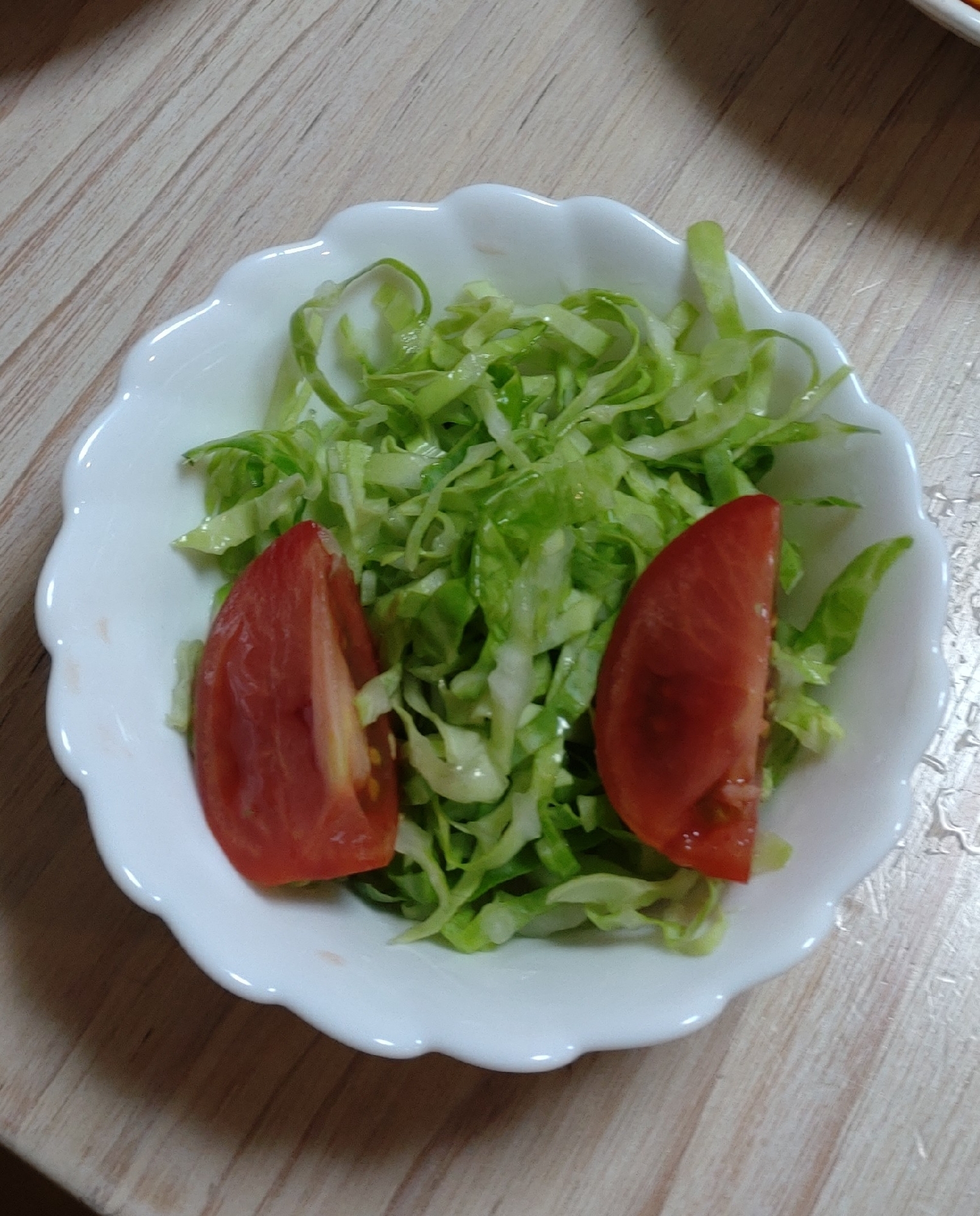 千切りキャベツとトマトのサラダ レシピ 作り方 By Laon 楽天レシピ