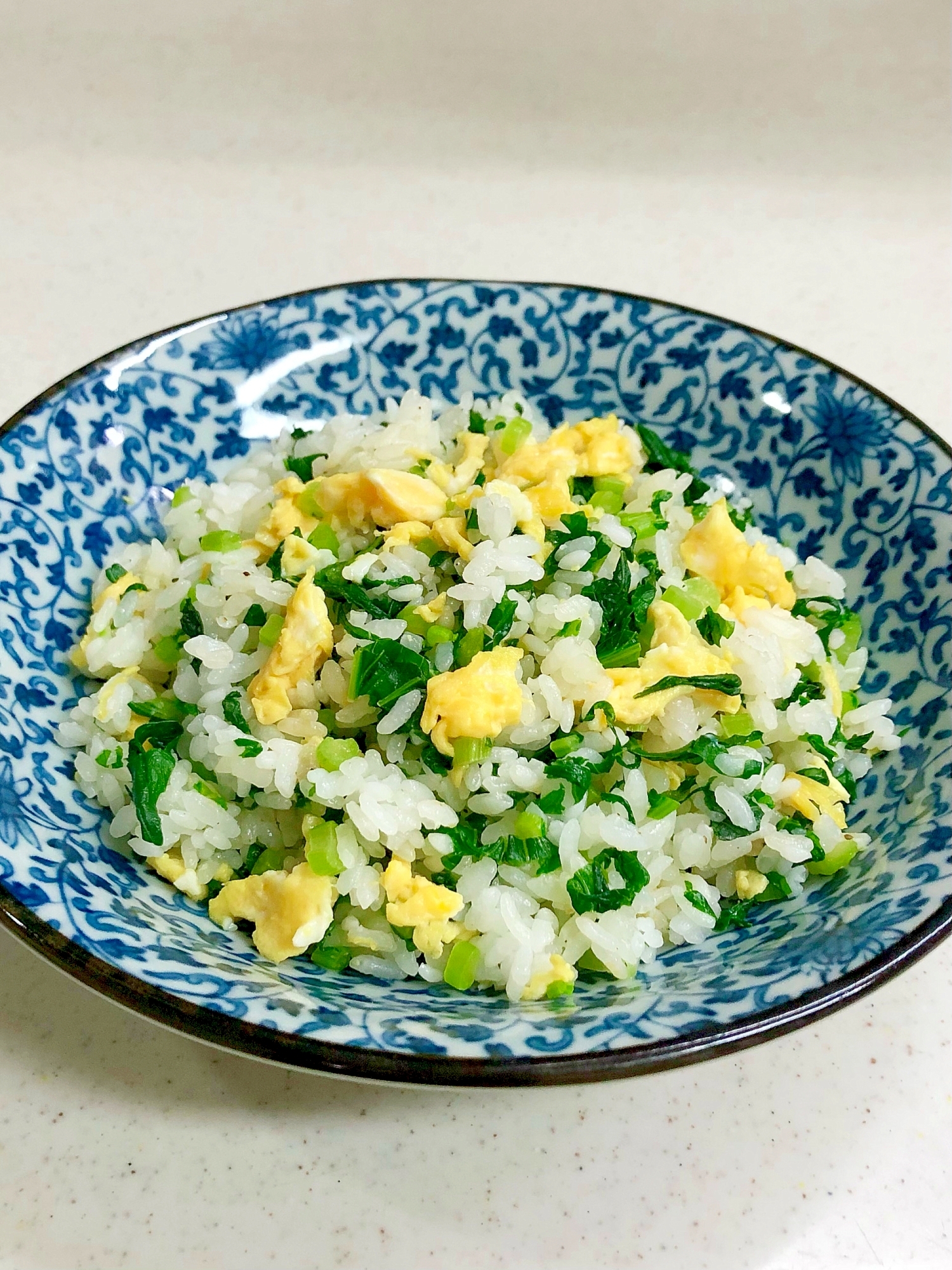 青菜の生ふりかけで作る♡菜の花チャーハン