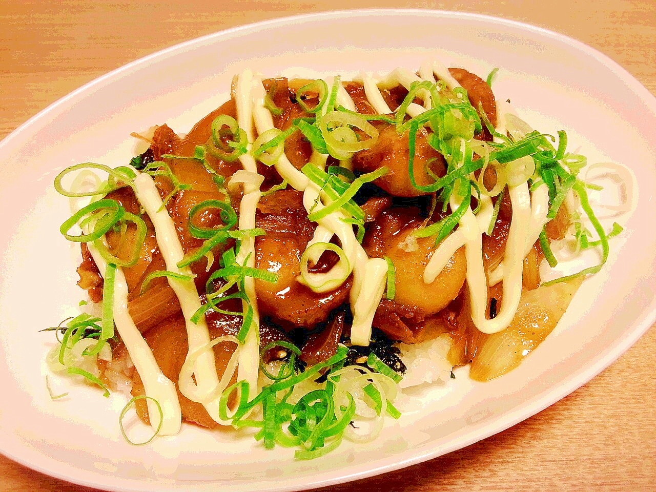 ホタテで照り焼き丼✨ ご飯がすすむ(*^^*)