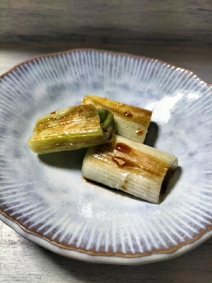 焼いて甘い☘️焼きねぎ