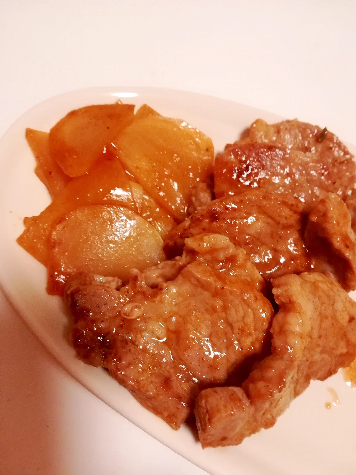 おつまみ☆豚ロース肉とかぶの炒め物☆キムチ風味