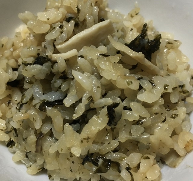 キノコと海苔の炊き込みご飯