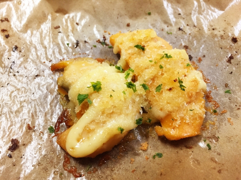 おつまみに！ホタテの子のマヨパン粉焼き