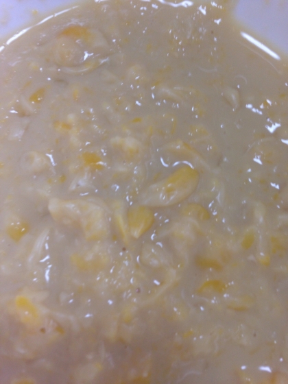 離乳食 中期 豆乳でコーンスープ