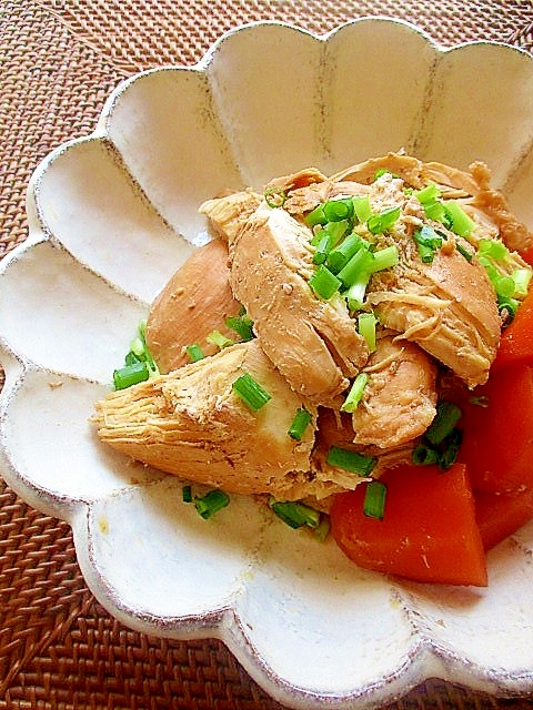 炊飯器で簡単！鷄むね肉のポン酢煮