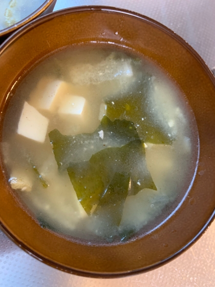 カルシウム♪高野豆腐とわかめのお味噌汁☆彡