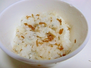 離乳食♪　しらすとなめ茸のご飯