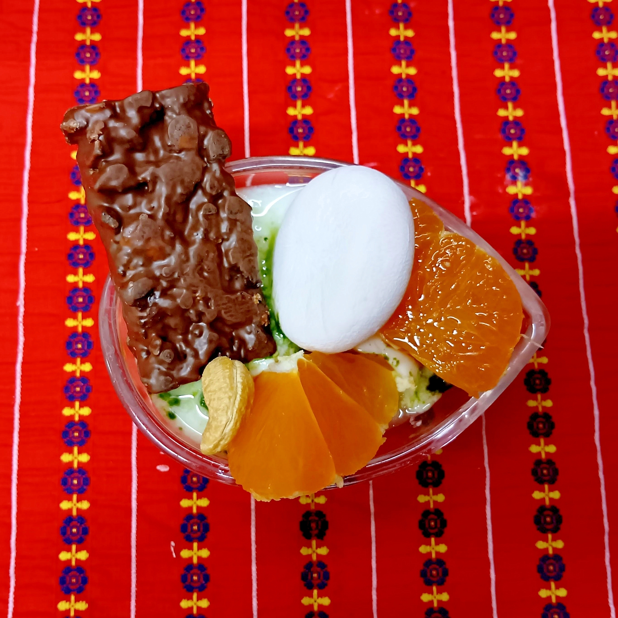 チョコ菓子のヨーグルト