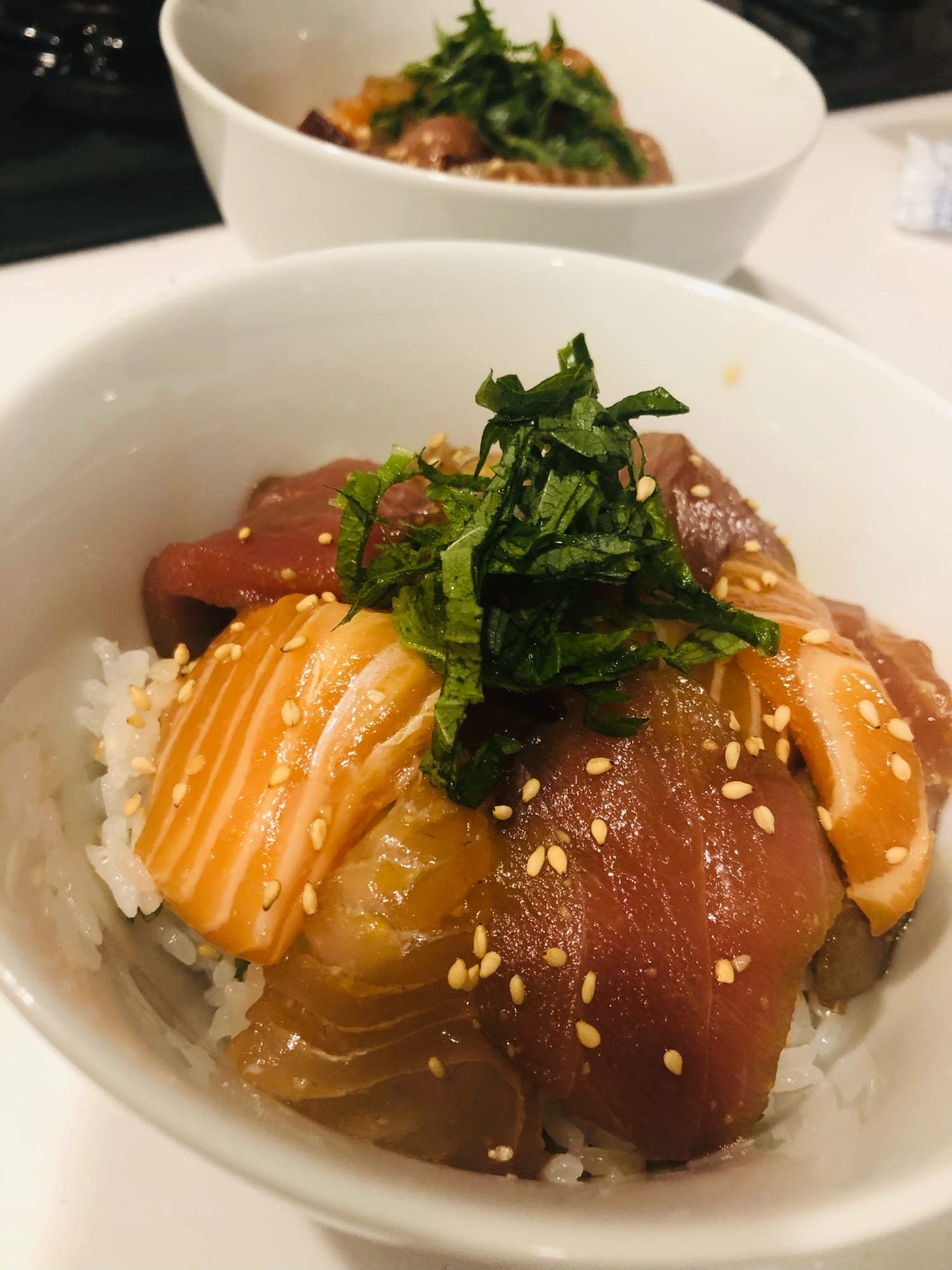 ＊どんぶり飯＊ お刺身端材で海鮮漬け丼