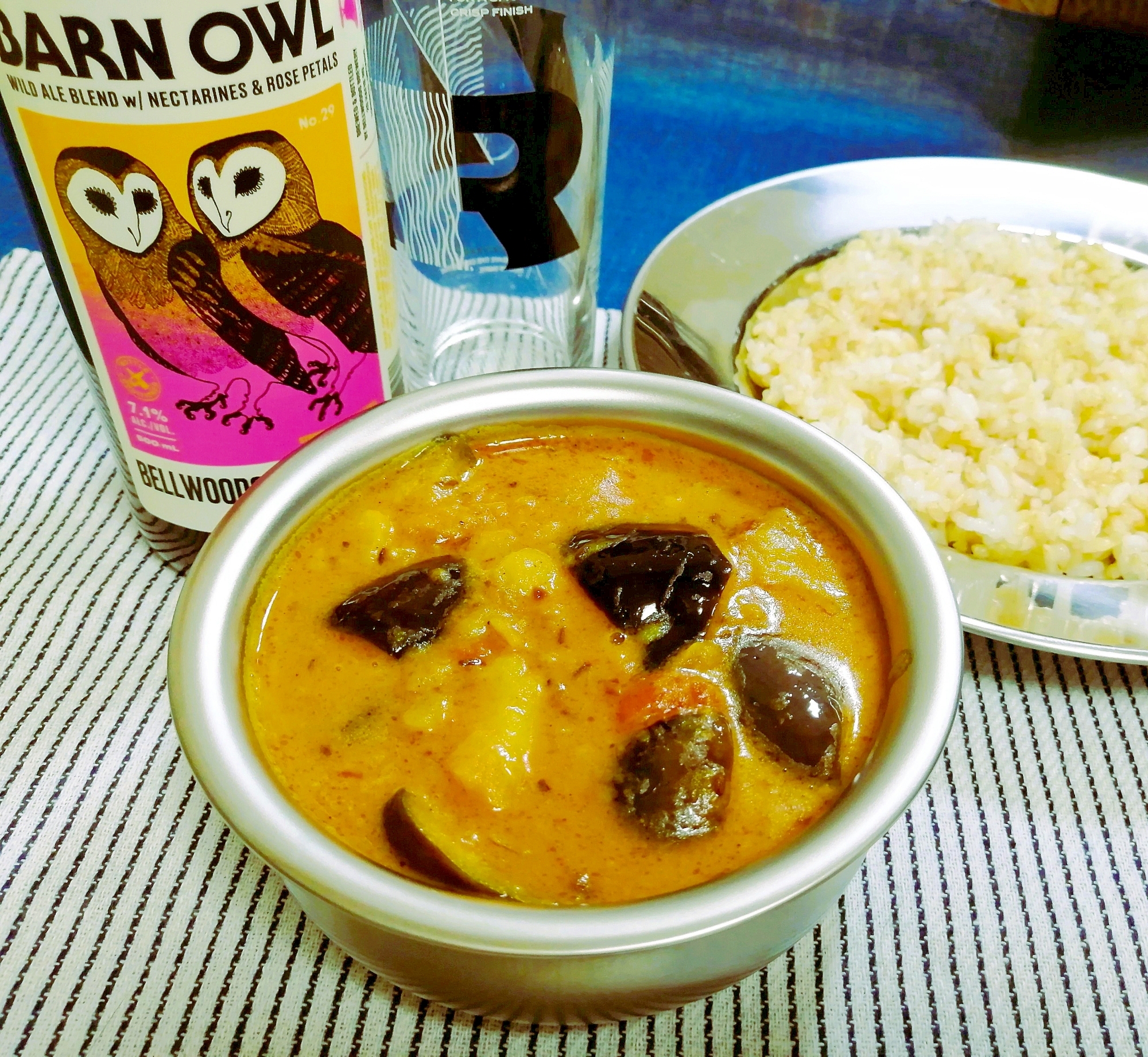 ビールにも合う！ナスとじゃがいものココナッツカレー