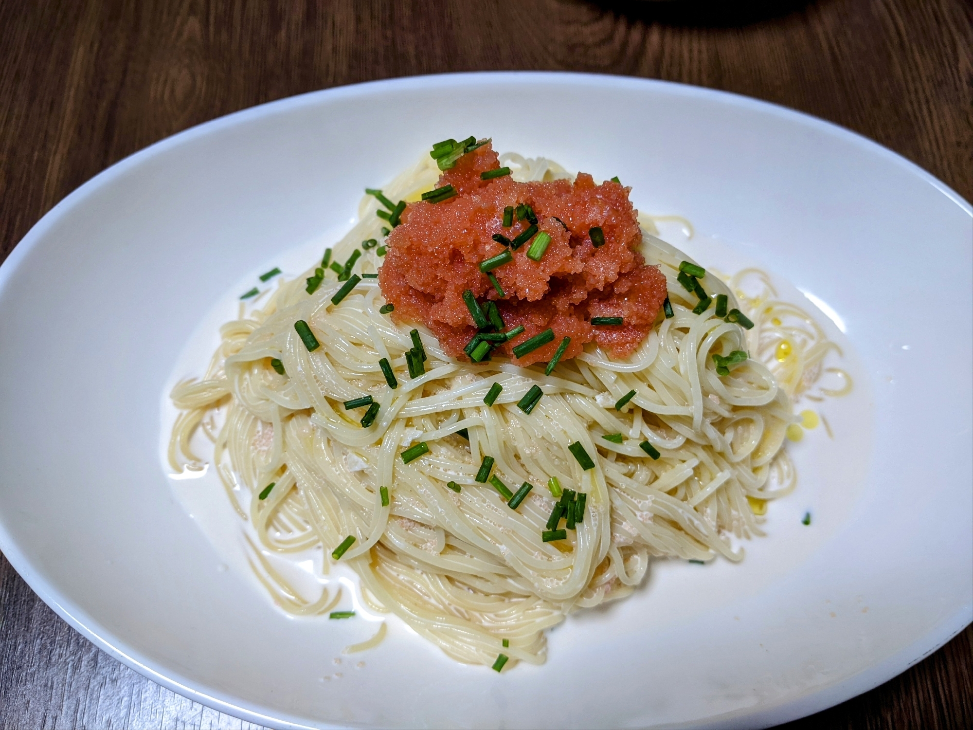 明太子の冷製クリームパスタ☆☆☆ジョリパ風