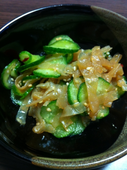 きゅうりと中華くらげ レシピ 作り方 By とらさんのんたん 楽天レシピ