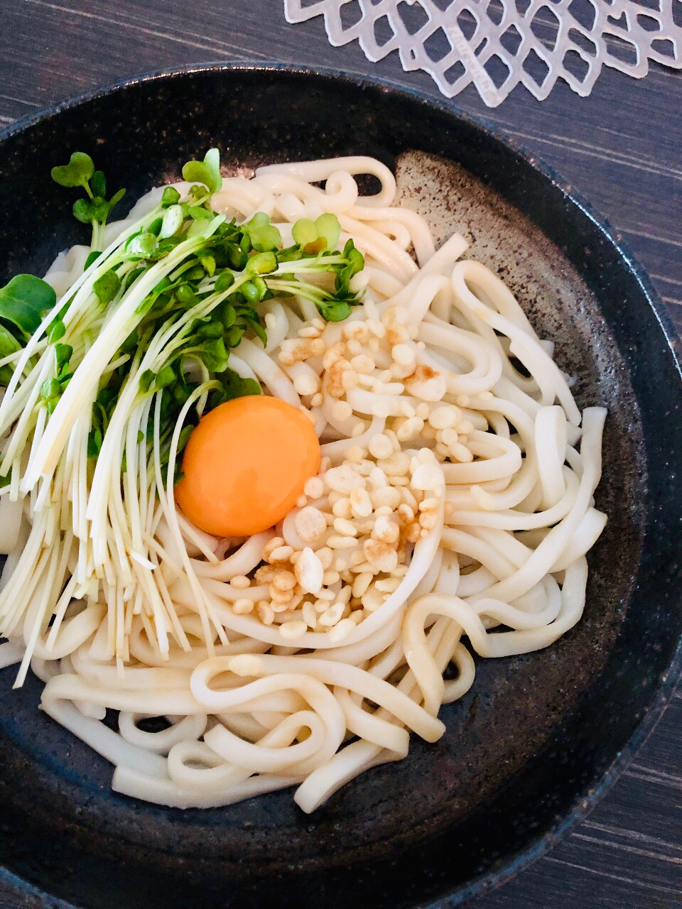 レンジでお手軽☆釜玉うどん