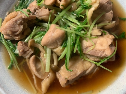 水菜と鶏肉の煮物