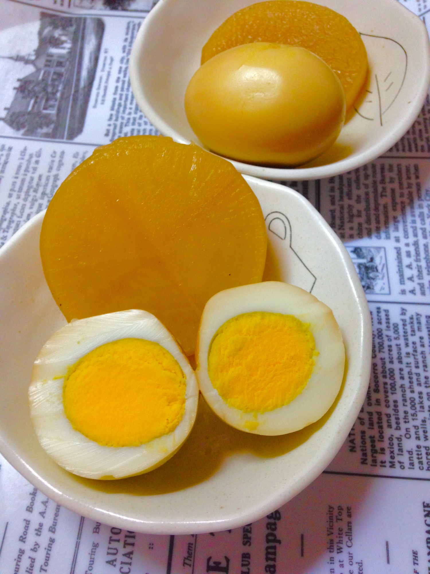 ダシダ(牛肉だし)で♪たまごと大根の煮物