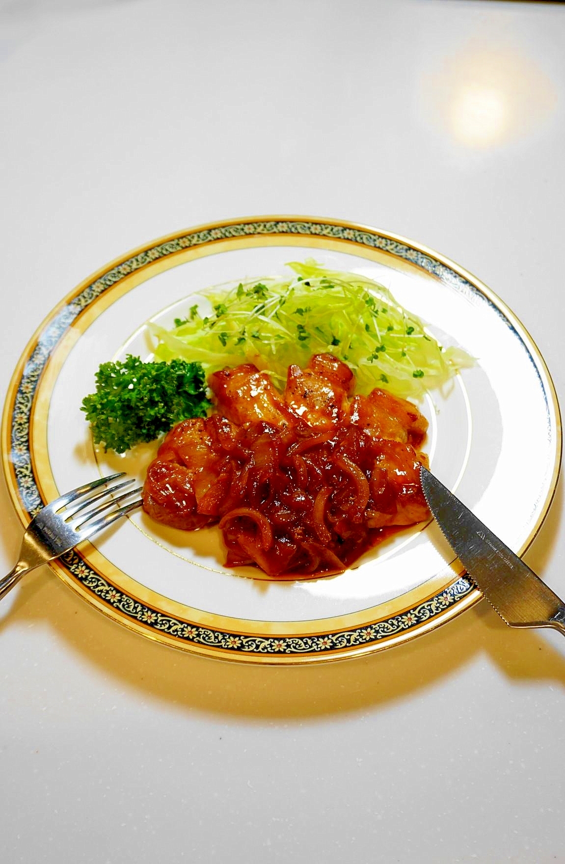 ご飯おかわり必須！ポークチャップ