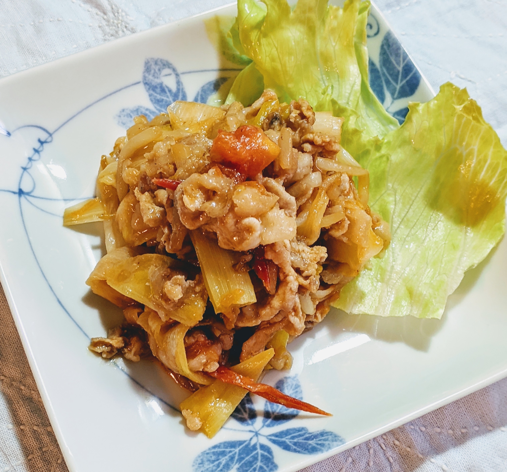 豚肉のトマト味噌炒め