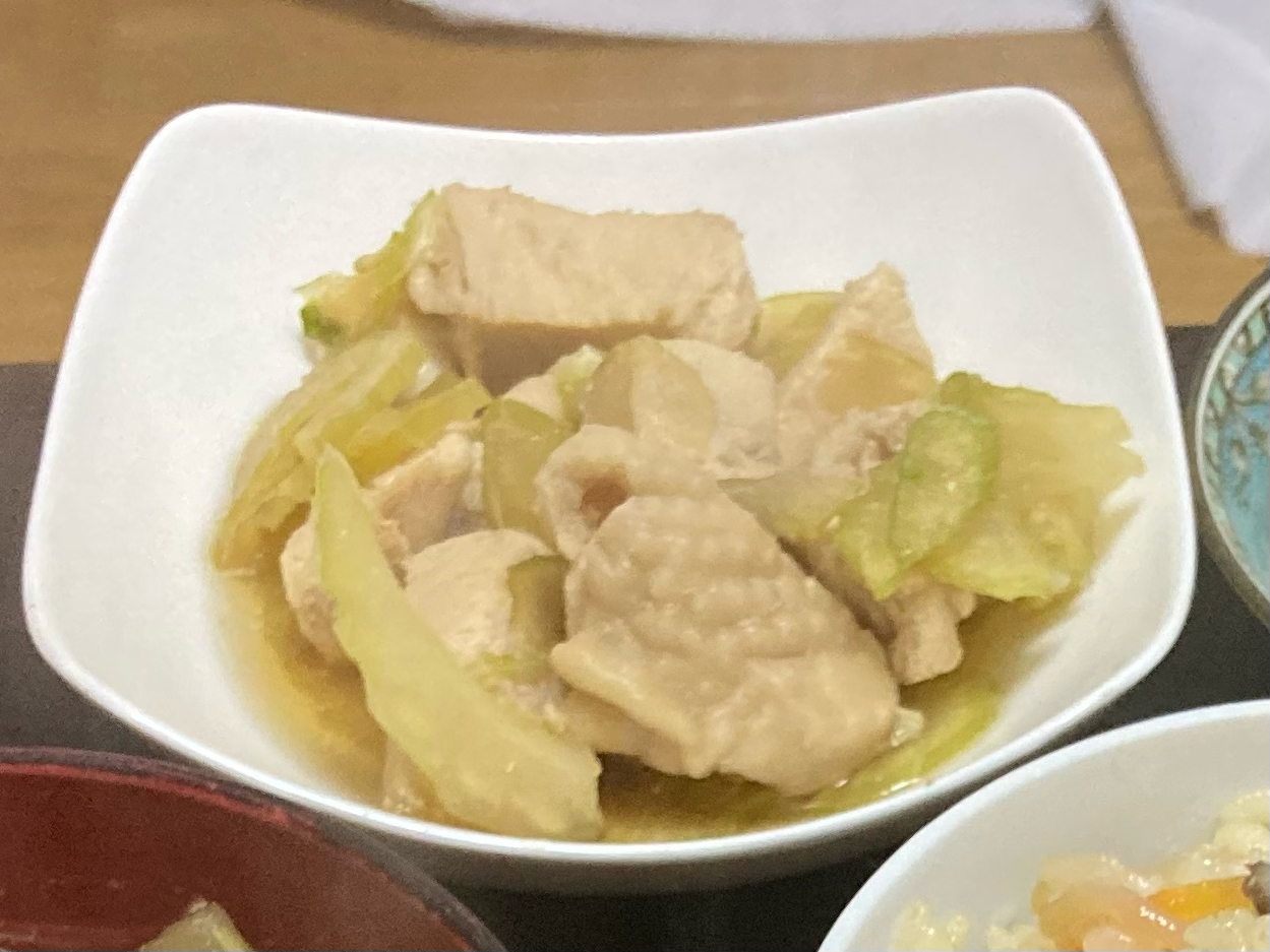 セロリと鶏むね肉のあっさり煮