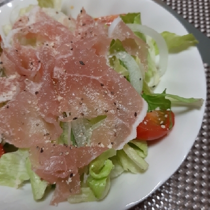 ワインに合う絶品サラダ！水菜と生ハムのサラダ